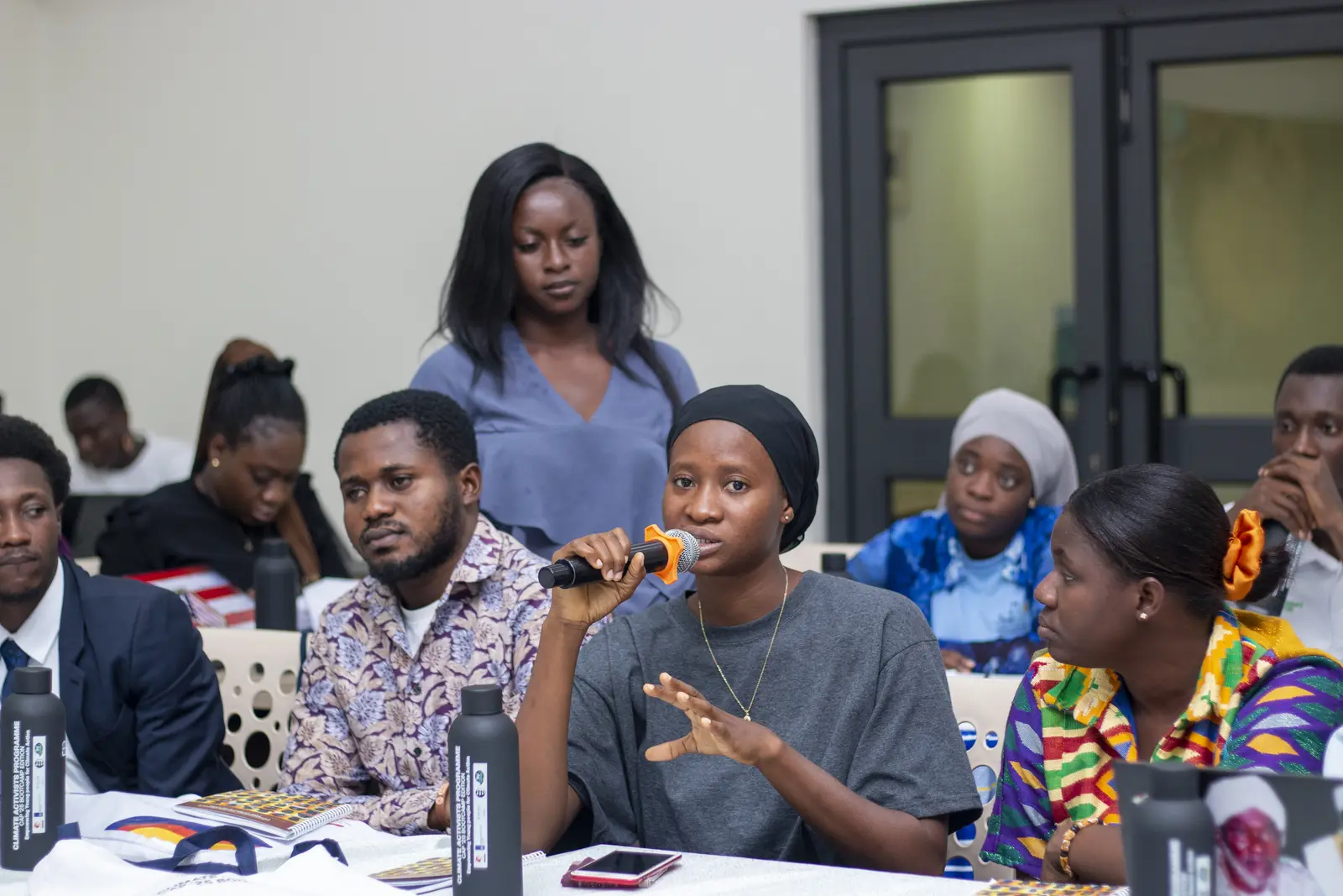 Young participants in a climate programme