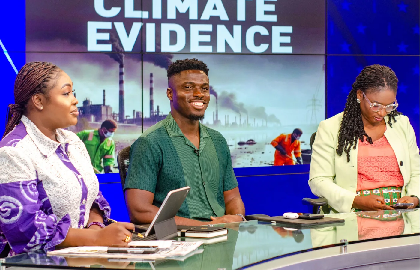 Climate evidence discussed in a JoyNews studio